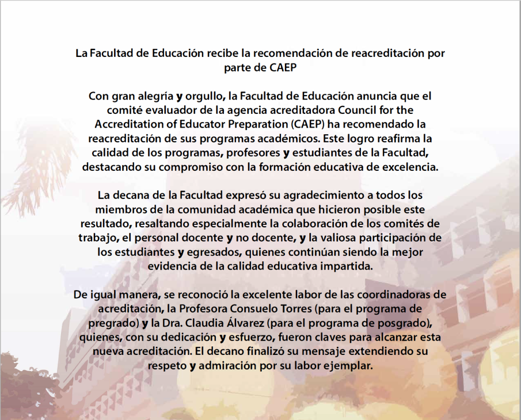 Mensaje de bienvenida